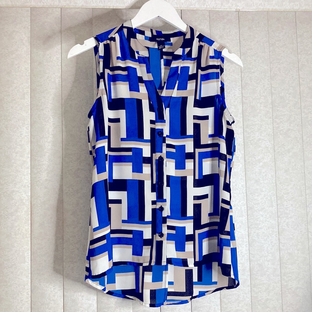 Alfani Petite Sleeveless Button-down top